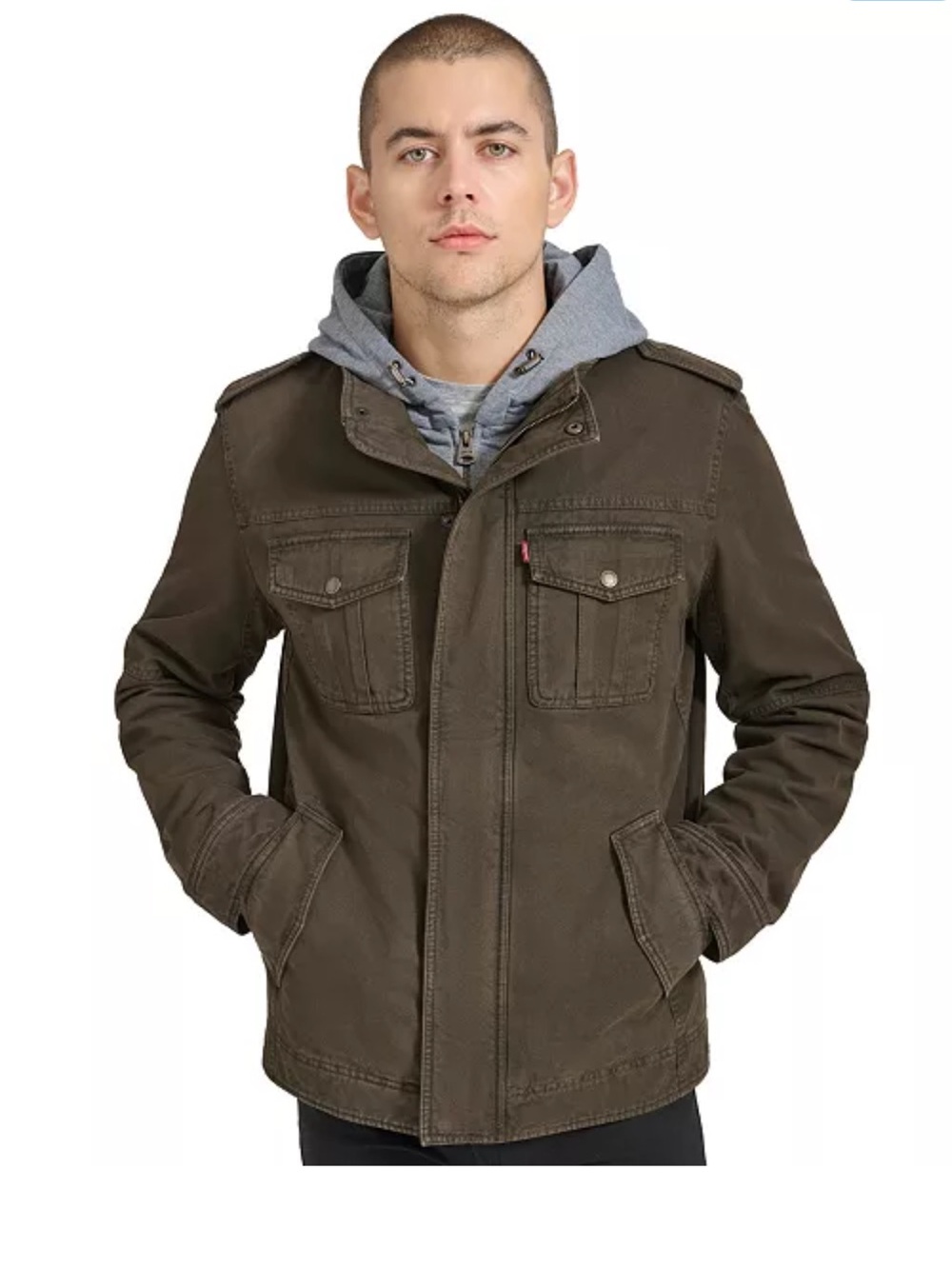 Levi's Men’s Sherpa Lined Two Pocket Hooded Trucker Jacket